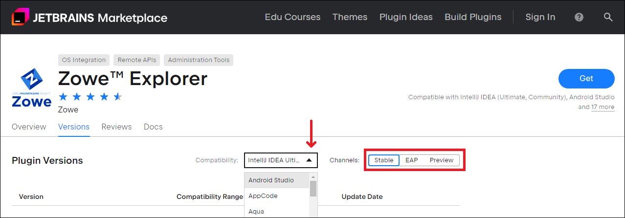 Select compatibility and channel